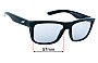 Sunglass Fix Replacement Lenses for Arnette Syndrome AN4217 - 57mm Wide 
