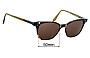 Sunglass Fix Replacement Lenses for Born In Brooklyn  Marine Park - 50mm Wide 