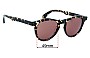 Sunglass Fix Replacement Lenses for Childe Vocal - 49mm Wide 