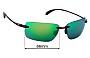 Sunglass Fix Lentes de Repuesto para Costa Del Mar Gulf Shore - 66mm Wide 