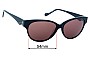 Sunglass Fix Lentes de Repuesto para Liberty London  LL Sun Rx 02 - 54mm Wide 