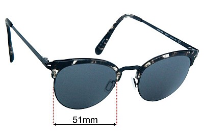 Modo Model 459 Replacement Lenses 51mm wide 