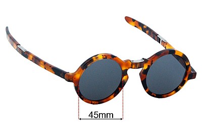 Ottica Urbani  Bassano Replacement Lenses 45mm wide 