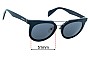 Sunglass Fix Verres de Remplacement pour Prada SPR08P - 51mm Wide 