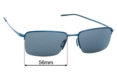 Porsche P 8751 Lentes de Repuesto 56mm wide 