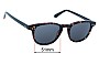 Sunglass Fix Ersatzgläser für Finisterre Crew - 51mm Wide 