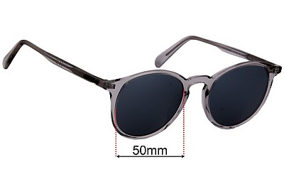 Moncler Violle ML 0213 Replacement Lenses 50mm wide 