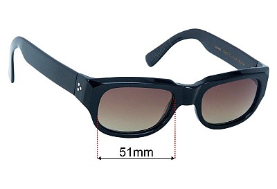 Moscot Tomo Replacement Lenses 51mm wide 