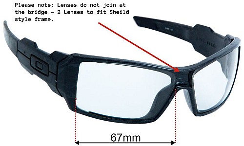 Oakley Oil Rig Lentilles de Remplacement 67mm wide 