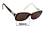 Sunglass Fix Replacement Lenses for Oroton  Manzanillo - 56mm Wide 