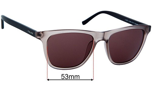 Police Hot 1 Lentilles de Remplacement 53mm wide 