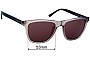 Sunglass Fix Verres de Remplacement pour Police Hot 1 - 53mm Wide 