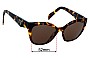 Sunglass Fix Lentes de Repuesto para Prada VPR20Z - 52mm Wide 