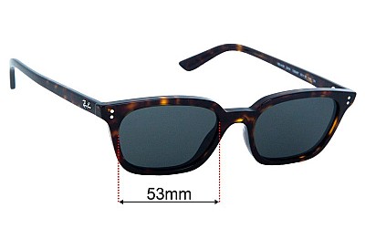 Ray-Ban RB4456 Zaya Replacement Lenses 53mm wide 