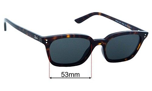 Ray-Ban RB4456 Zaya Lentes de Repuesto 53mm wide 