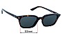 Sunglass Fix Lentes de Repuesto para Ray-Ban RB4456 Zaya - 53mm Wide 