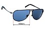 Sunglass Fix Verres de Remplacement pour Spy Optic Wilshire - 63mm Wide 