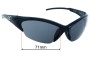 Sunglass Fix Replacement Lenses for Kaenon Kore - 71mm Wide 