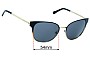 Sunglass Fix Lentes de Repuesto para Michael Kors MK1022 Tia - 54mm Wide 