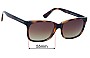 Sunglass Fix Ersatzgläser für Michael Kors MK6023 Johannesburg - 55mm Wide 