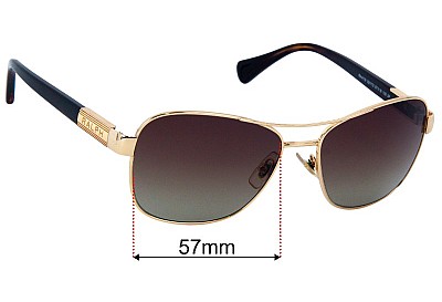 Ralph Lauren RA 4119 Verres de Remplacement 57mm wide 