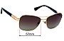 Sunglass Fix Verres de Remplacement pour Ralph Lauren RA 4119 - 57mm Wide 