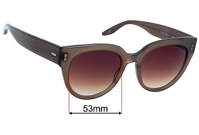 Barton Perreira Syrinx Replacement Lenses 53mm wide 