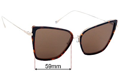 Dita Sunbird Replacement Lenses 59mm wide 