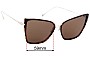 Sunglass Fix Replacement Lenses for Dita Sunbird - 59mm Wide 
