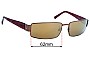 Sunglass Fix Replacement Lenses for Fujiwara FJ 4977 - 62mm Wide 