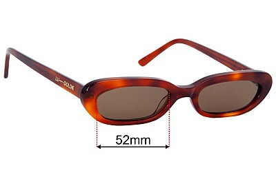 Lu Goldie Lola Replacement Lenses 52mm wide 
