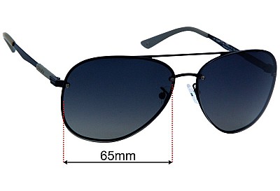 Police Court 3 Replacement Lenses 65mm wide 