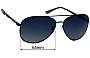 Sunglass Fix Verres de Remplacement pour Police Court 3 - 65mm Wide 