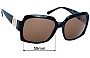 Sunglass Fix Lentes de Repuesto para Tory Burch TY9027 - 59mm Wide 