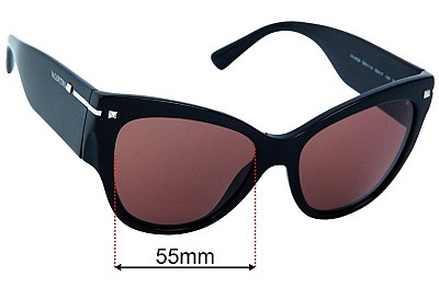 Valentino VA 4028 Replacement Lenses 55mm wide 
