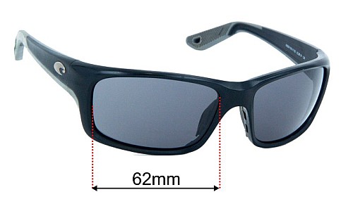 Costa Del Mar Jose PRO Ersatzgläser 62mm wide 