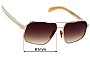 Sunglass Fix Verres de Remplacement pour David Beckham DB 7102/S - 61mm Wide 