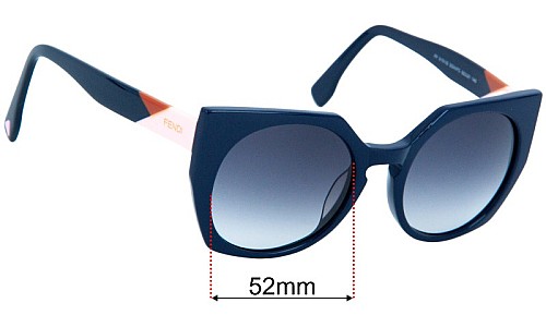 Fendi FF 0151/S Replacement Lenses 52mm wide 