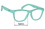 Sunglass Fix Ersatzgläser für Goodr Dinner Mint Debauchery - 53mm Wide 