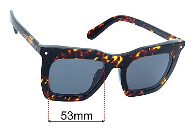 Louis Vuitton  Z1218E Replacement Lenses 53mm wide 