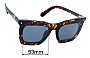 Sunglass Fix Replacement Lenses for Louis Vuitton  Z1218E - 53mm Wide 