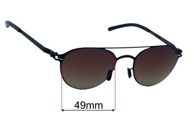 Mykita Reginald Lentes de Repuesto 49mm wide 