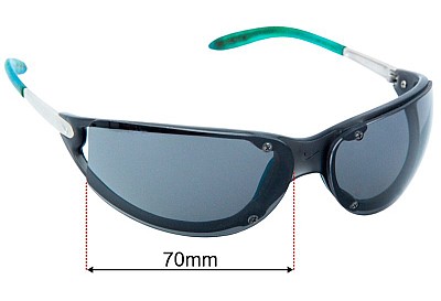 Nike V8 Replacement Lenses 70mm wide 