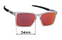 Sunglass Fix Lentes de Repuesto para Oakley Exchange OX8055 - 54mm Wide 