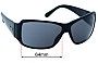Sunglass Fix Ersatzgläser für Prada SPR09G - 64mm Wide 