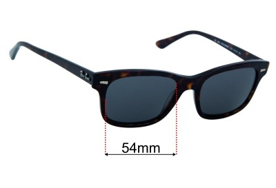Ray-Ban RB5383 Replacement Lenses 54mm wide 