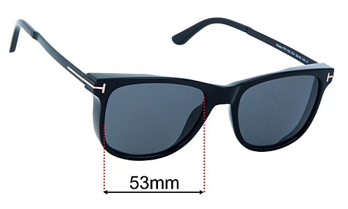 Sunglass Fix Replacement Lenses for Tom Ford Sinatra TF1104 - 53mm Wide Tom Ford Sinatra TF1104 Replacement Lenses 53mm wide