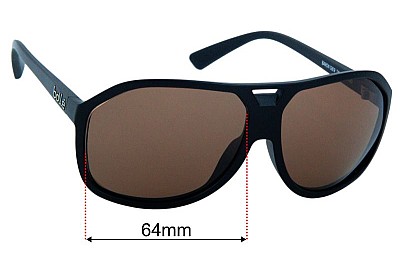 Bolle Baron Replacement Lenses 64mm wide 