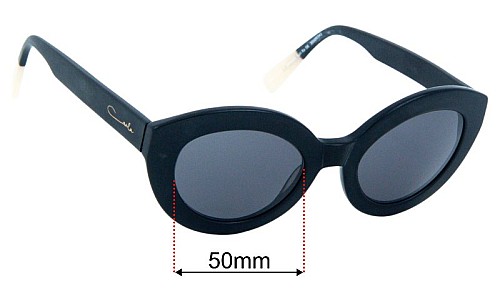 Carla Zampatti Sun Rx 08 Replacement Lenses 50mm wide 