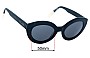 Sunglass Fix Replacement Lenses for Carla Zampatti Sun Rx 08 - 50mm Wide 